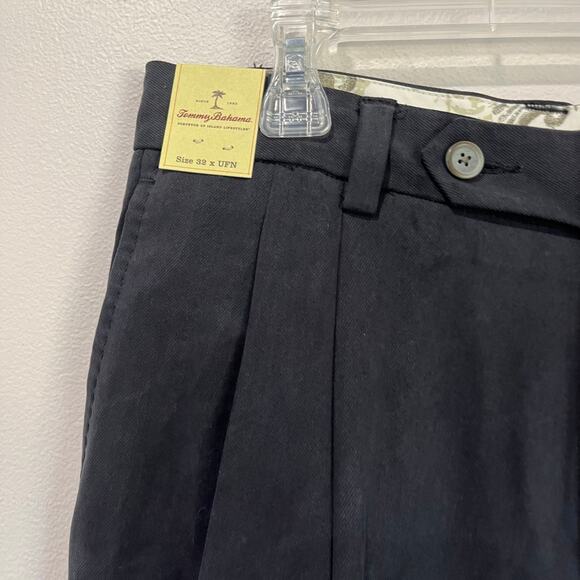 Tommy Bahama Mens Preston Silk Bamboo Blend in Black Size 32XUFN - Picture 6 of 9